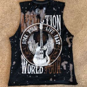 Affliction studded shirt